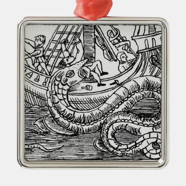 A Sea Serpent Metal Ornament (Front)