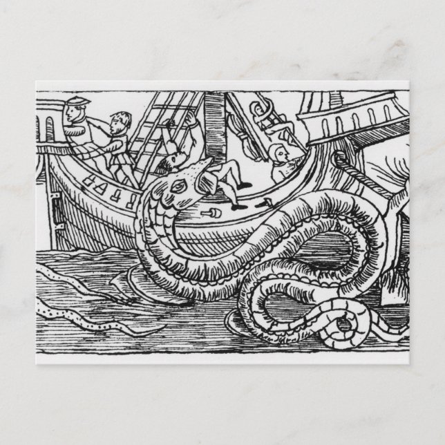 A Sea Serpent Postcard (Front)