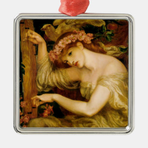A Sea Spell (by Dante Gabriel Rossetti) Metal Ornament