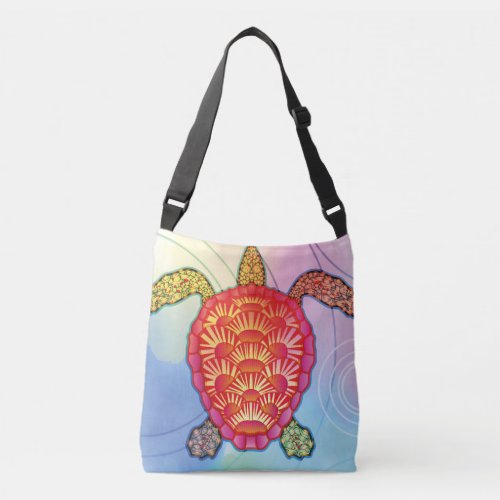 a sea turtle  crossbody bag