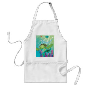 A Sea Turtle Rescue Adult Apron