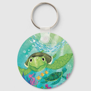 A Sea Turtle Rescue Keychain