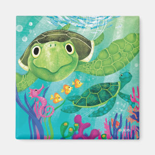A Sea Turtle Rescue Magnet