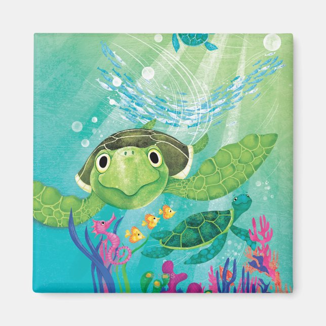 A Sea Turtle Rescue Magnet (Front)