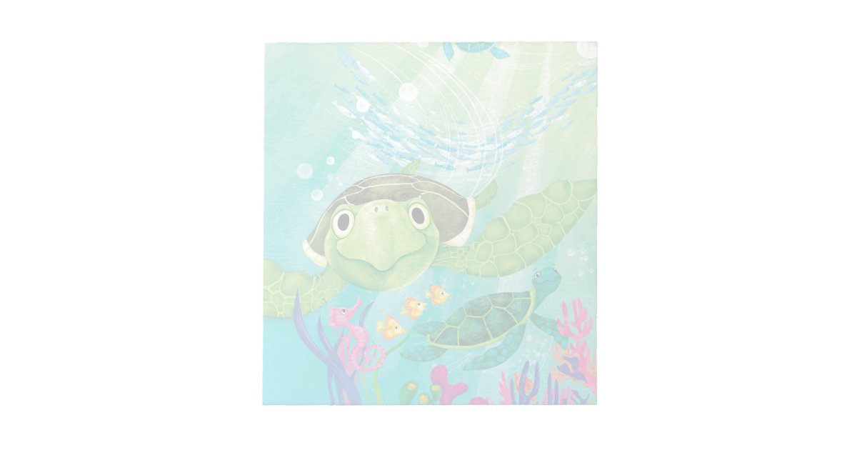 A Sea Turtle Rescue Notepad | Zazzle