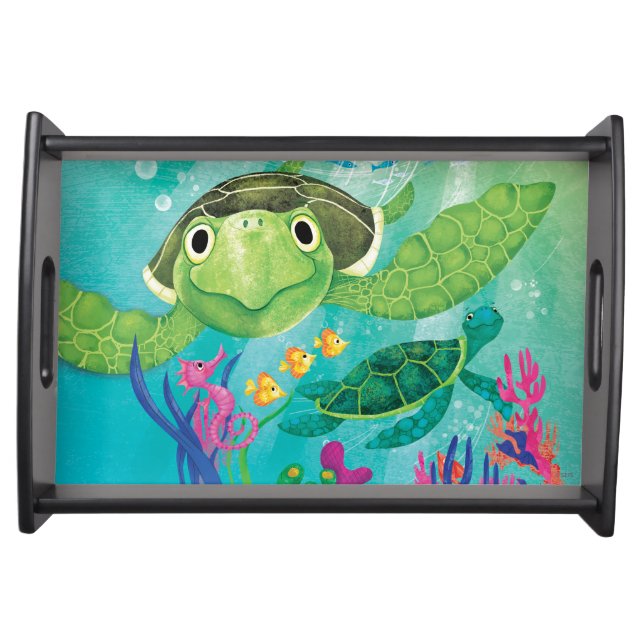 A Sea Turtle Rescue Serving Tray (Front)
