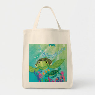 A Sea Turtle Rescue Tote Bag