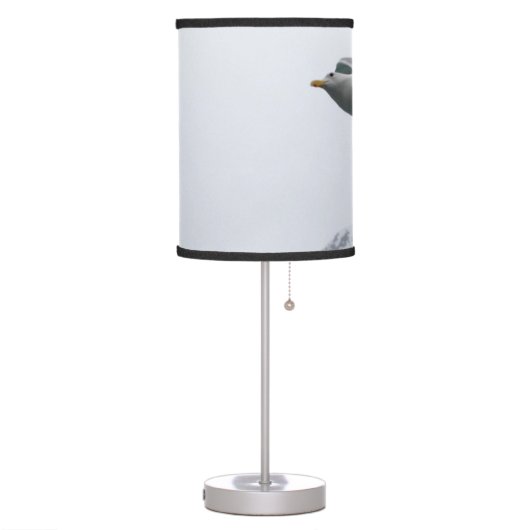 A Seagull Looking for Food Table Lamp (Left)