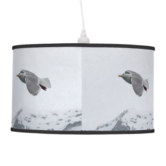 A Seagull Looking for Food x 3 Ceiling Lamp (Back)
