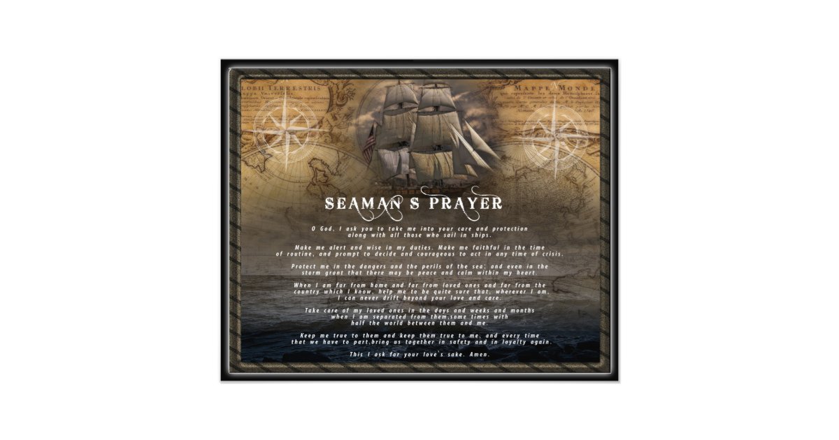 A Seaman's Prayer Photo Print | Zazzle