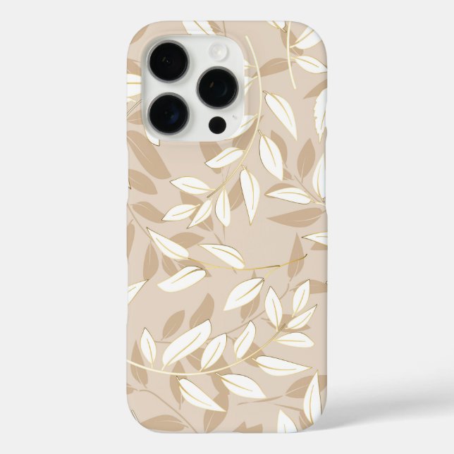 A seamless pattern featuring stylized leaves Case-Mate iPhone case (Back)