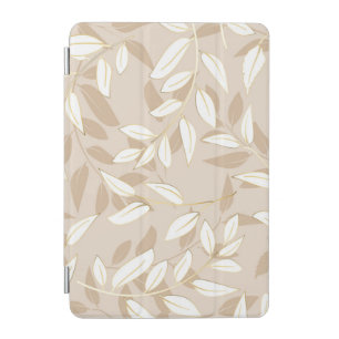 A seamless pattern featuring stylized leaves iPad mini cover