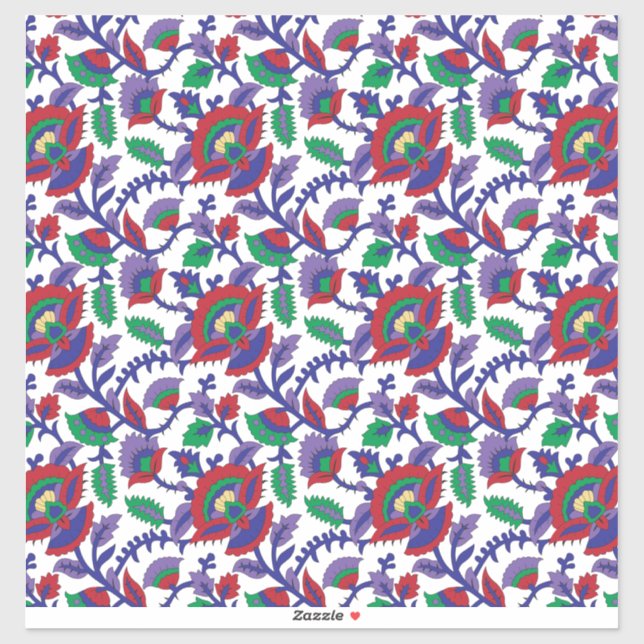 A seamless, symmetrical pattern featuring repeatin sticker (Sheet)