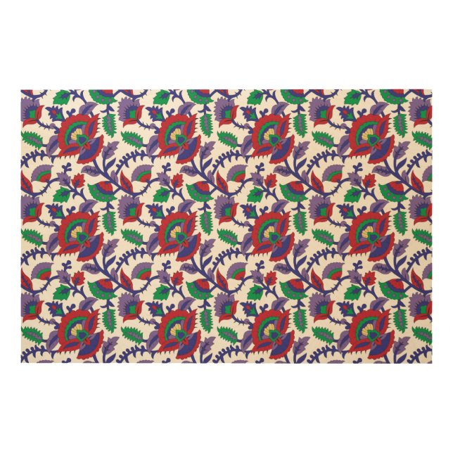 A seamless, symmetrical pattern featuring repeatin wood wall art (Front)