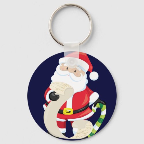 A season of giving and sharing holiday card keychain