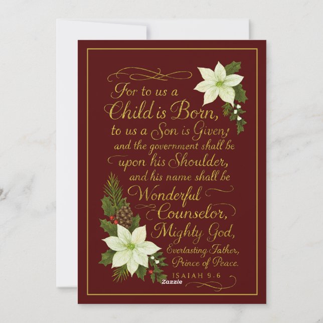 A Season of Joy – Family and Faith Holiday Card (Back)