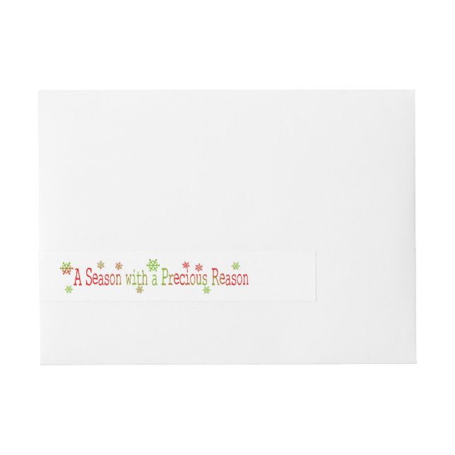 A Season with a Precious Reason Wrap Around Address Label (Front)