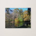 A Seat with an Autumn View in Pennsylvania Jigsaw Puzzle