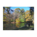 A Seat with an Autumn View in Pennsylvania Postcard