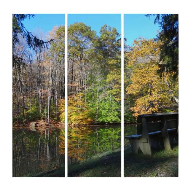 A Seat with an Autumn View in Pennsylvania Triptych (Front)