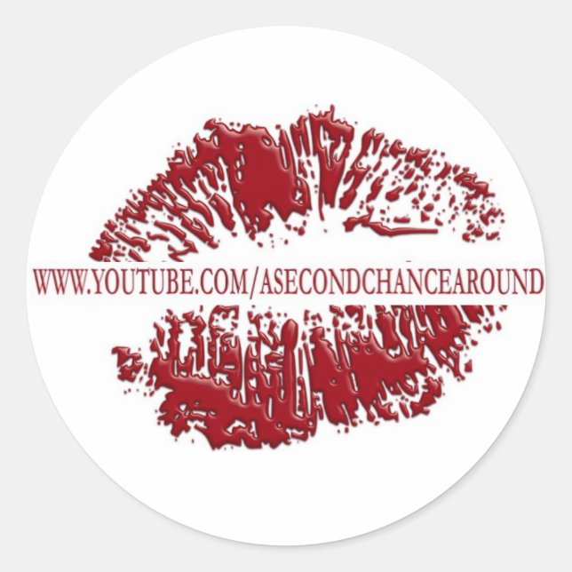A SECOND CHANCE AROUND CLASSIC ROUND STICKER (Front)
