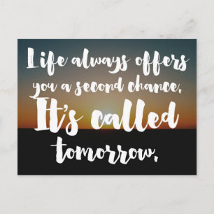 A Second Chance Quote Postcard
