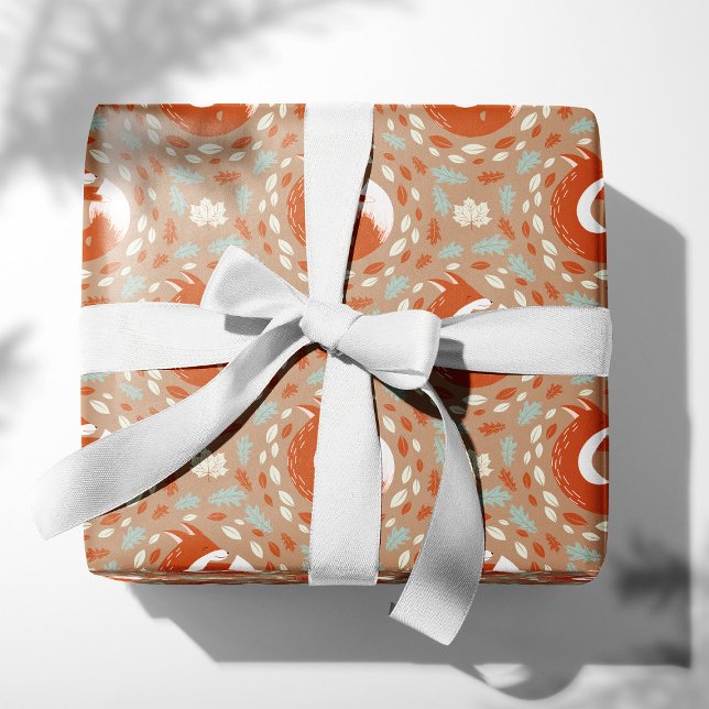 A Secret Hideout - Cute Foxes Wrapping Paper (Creator Uploaded)