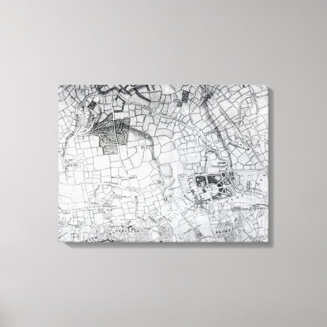 A section of a sheet from the survey canvas print (Front)