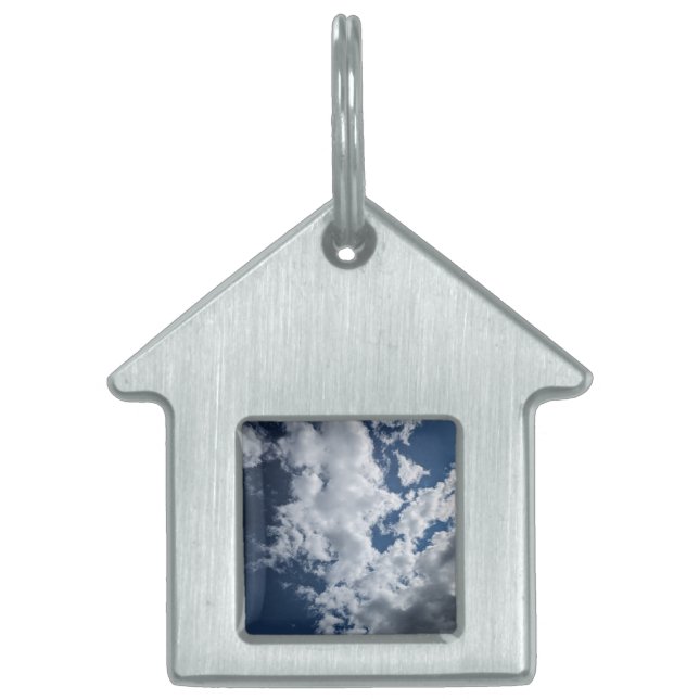 A section of clouds pet ID tag (Front)