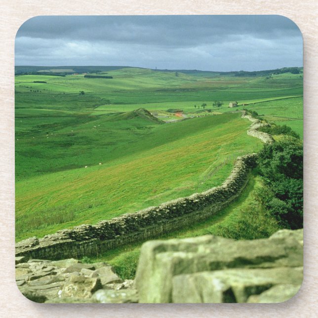 A section of Hadrian's Wall, 2nd century AD (stone Drink Coaster (Front)