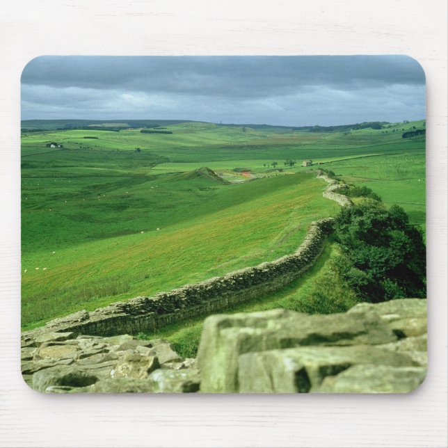 A section of Hadrian's Wall, 2nd century AD (stone Mouse Pad (Front)