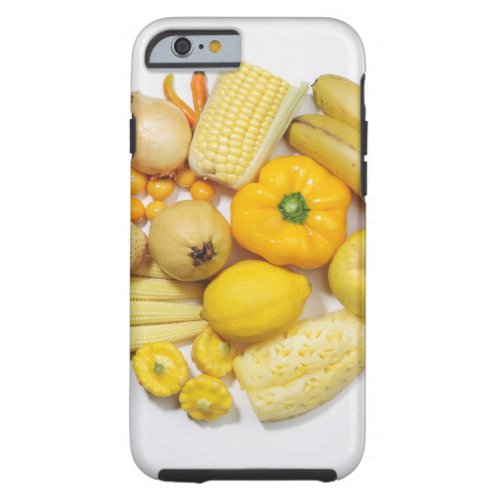 A selection of yellow fruits  vegetables tough iPhone 6 case