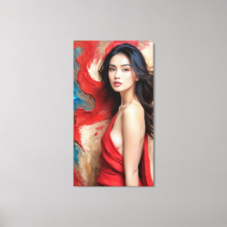 a self wrapped in shadows canvas print