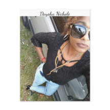 A selfie of Daysha Nichole, postcard