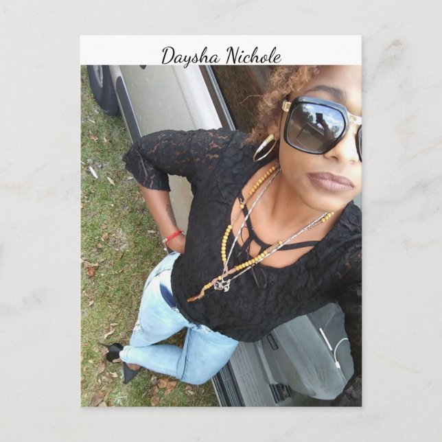 A selfie of Daysha Nichole, postcard (Front)