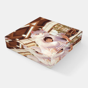 A Selfie with the Fluffy Giant Paperweight