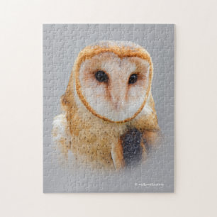 A Serene Barn Owl Jigsaw Puzzle