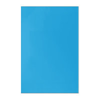 A serene blue sky with a few scattered white cloud