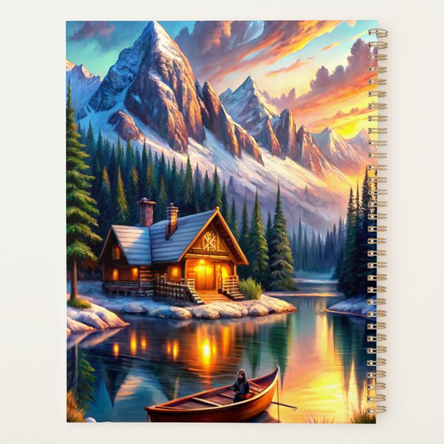 A Serene Landscape During Sunset Planner (Back)