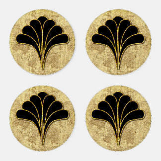 A set of 4 Art Deco Acrylic Coaster Set