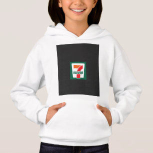 a seven seven logo on a green background hoodie