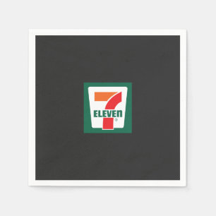 a seven seven logo on a green background napkins