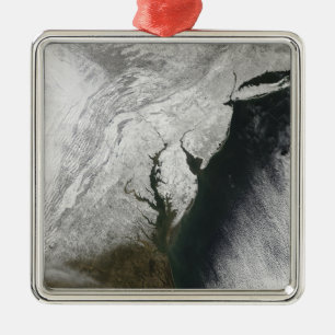 A severe winter storm 2 metal ornament