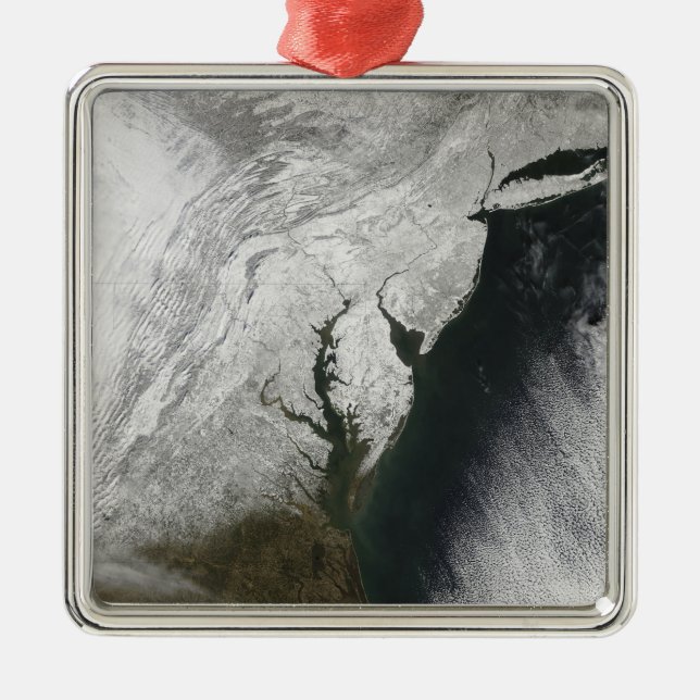 A severe winter storm 2 metal ornament (Front)