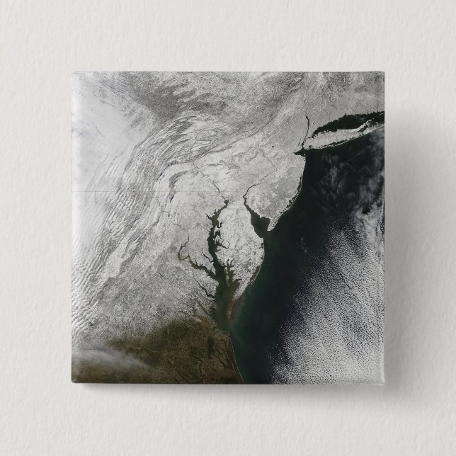 A severe winter storm 2 pinback button (Front)