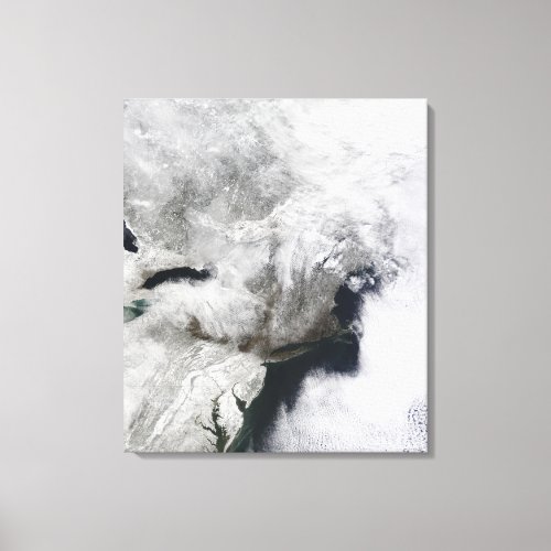 A severe winter storm canvas print