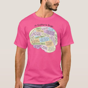 A Sew Quilters Brain Funny Quilting Lover All Abou T-Shirt