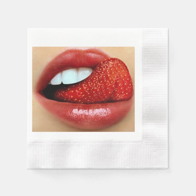 A SEXY TOWEL FOR LIPS! PAPER NAPKINS (Front)