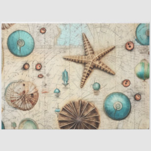 A Shabby Chic Nautical Series Design 6 Tissue Paper