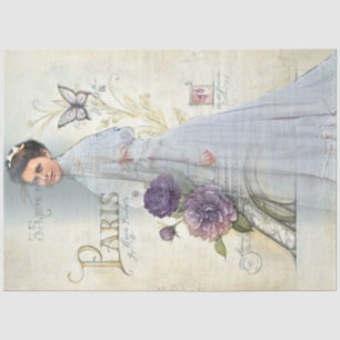 A Shabby Chic Parisian Woman Series Design 24 Tissue Paper